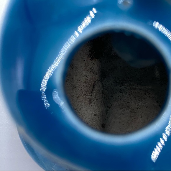 Vintage 70s W. N. CO. Ceramics Gray Mouse Blue Top Hat Toothpick Holder Japan - Picture 13 of 14